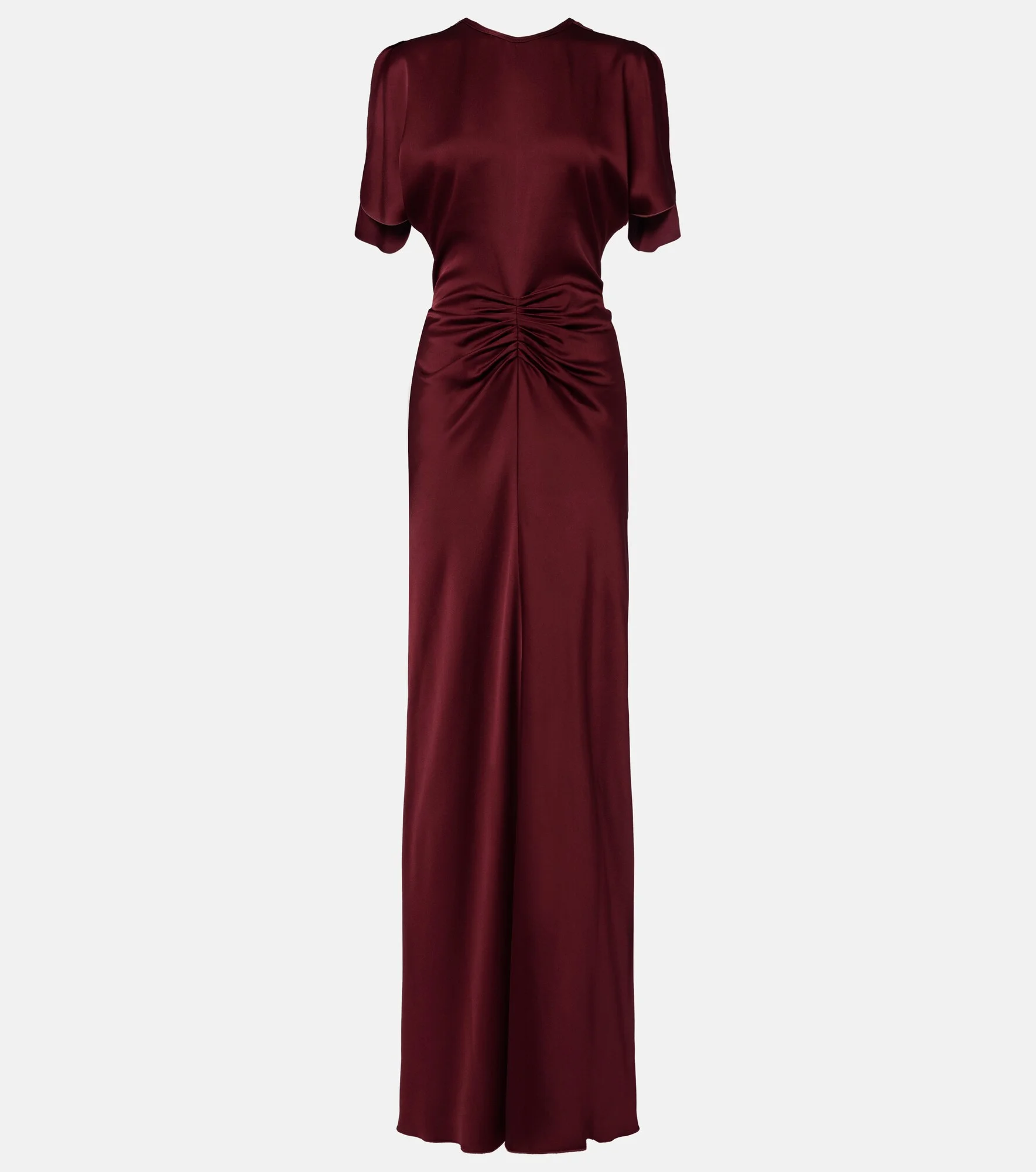 Isabella gathered satin gown - 1