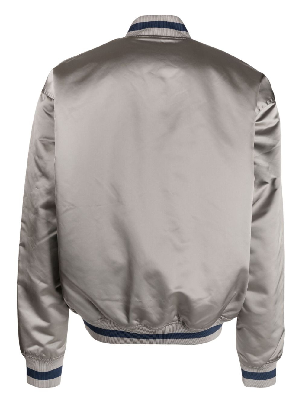 logo-patch bomber jacket - 2