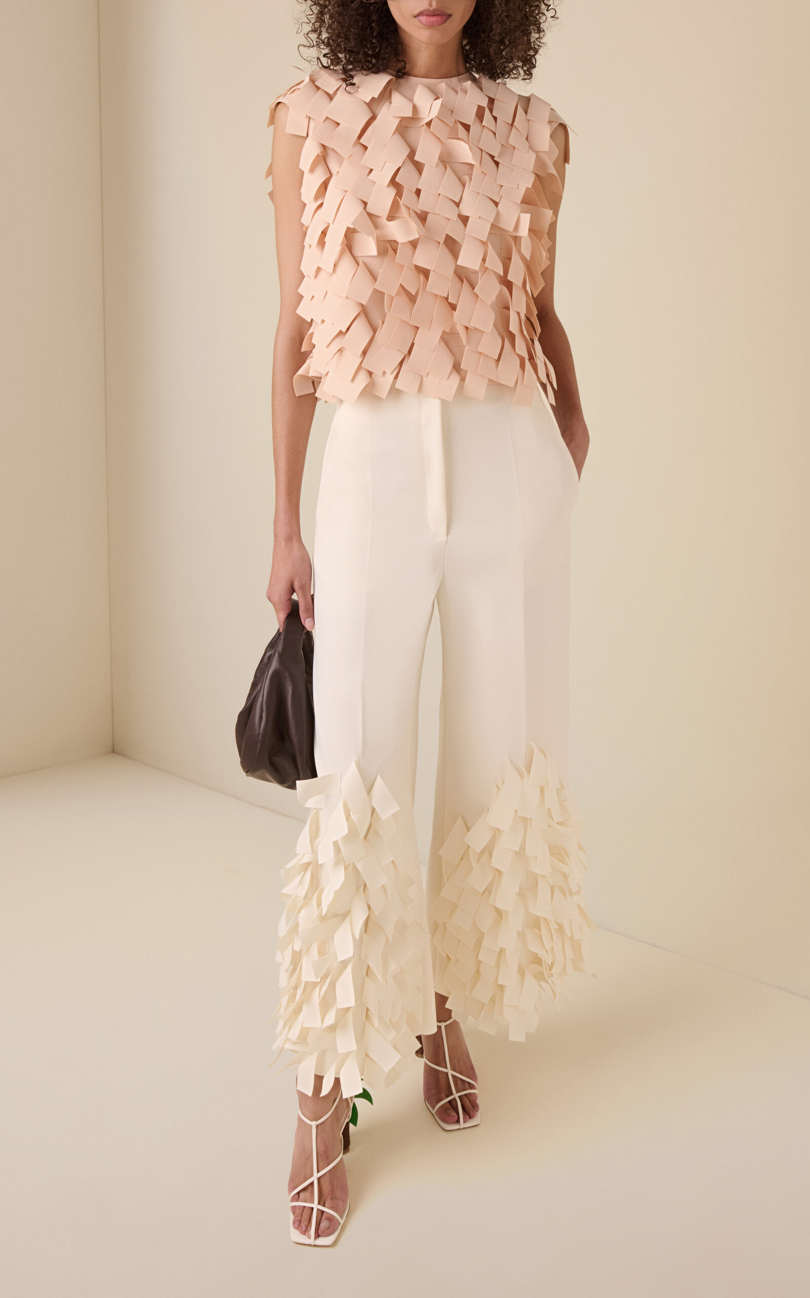 Culottes With Rectangle Detail ivory - 2