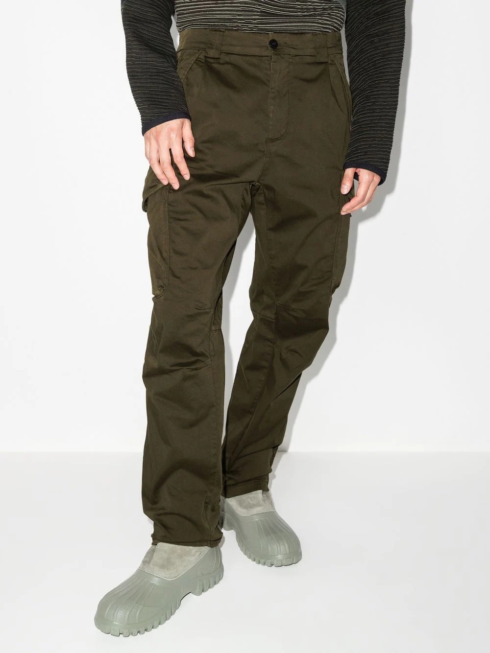 lens-detail straight-leg cargo trousers - 2