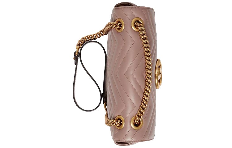 (WMNS) Gucci GG Marmont Matelasse Shoulder Bag 'Dusty Pink' 443497-DTDIT-5729 - 5