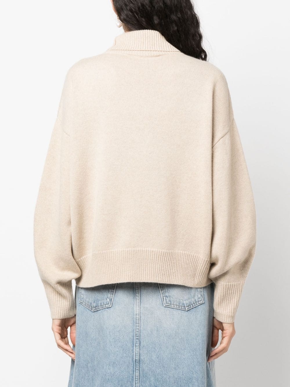 roll-neck cashmere jumper - 4