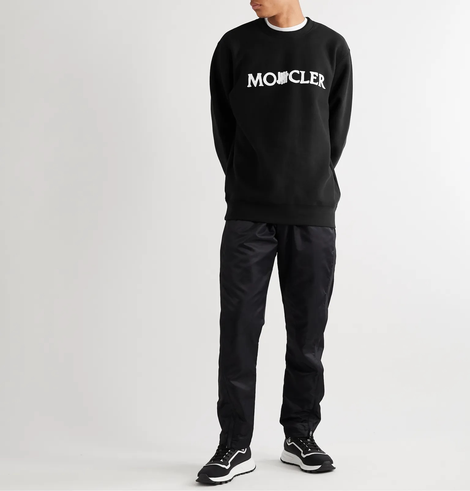 + Undefeated 2 Moncler 1952 Logo-Print Fleece-Back Cotton-Jersey Sweatshirt - 2