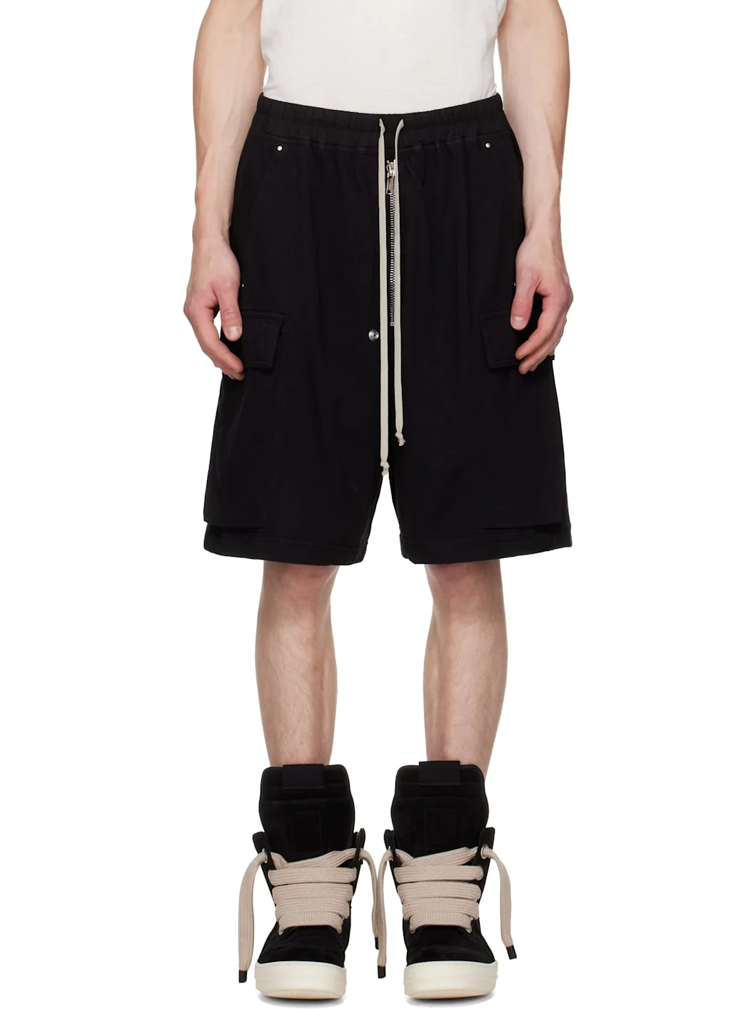 Black Tower Creatch Cargo Pods Shorts - 1