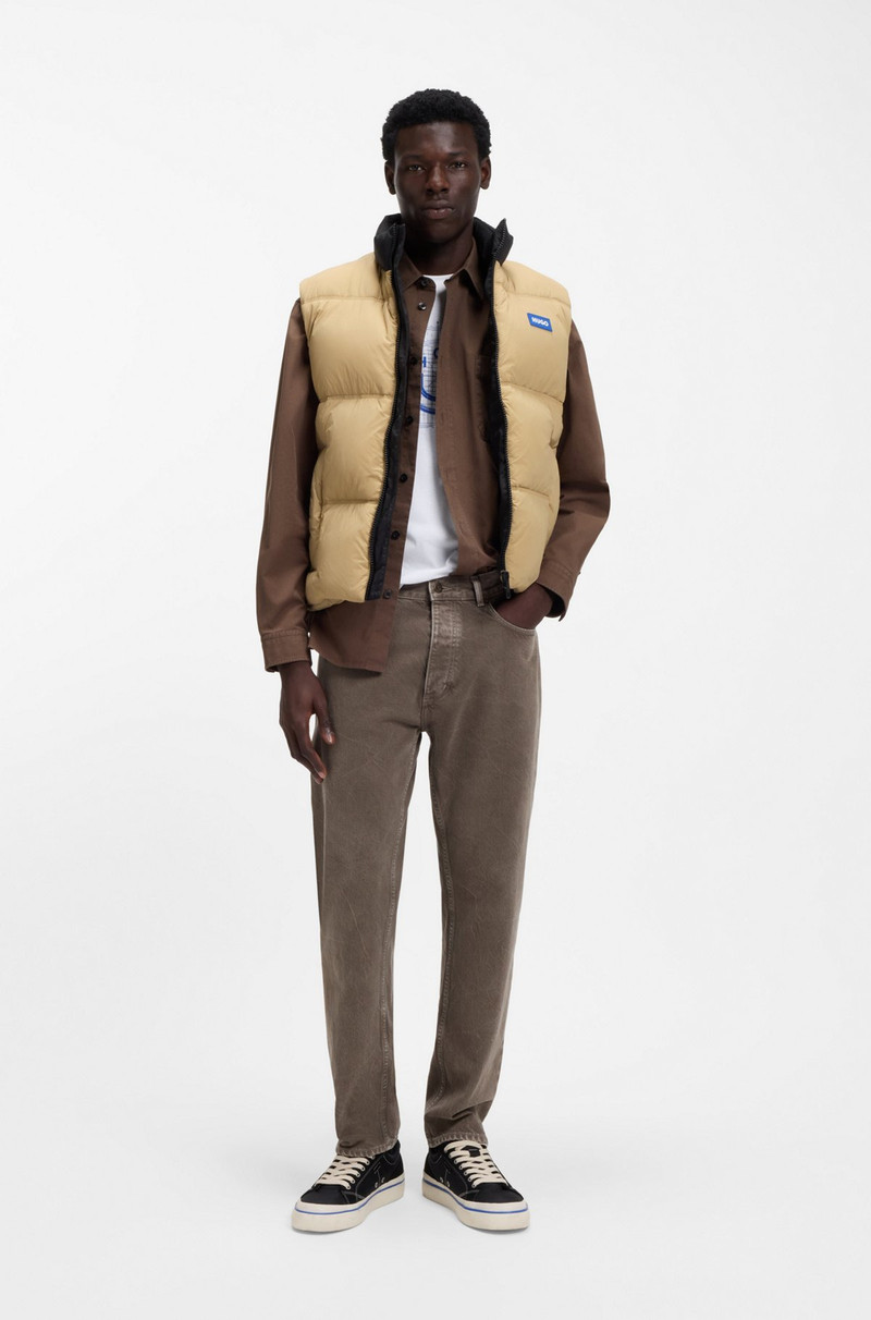 HUGO LOGO-LABEL GILET WITH WATER-REPELLENT FINISH outlook