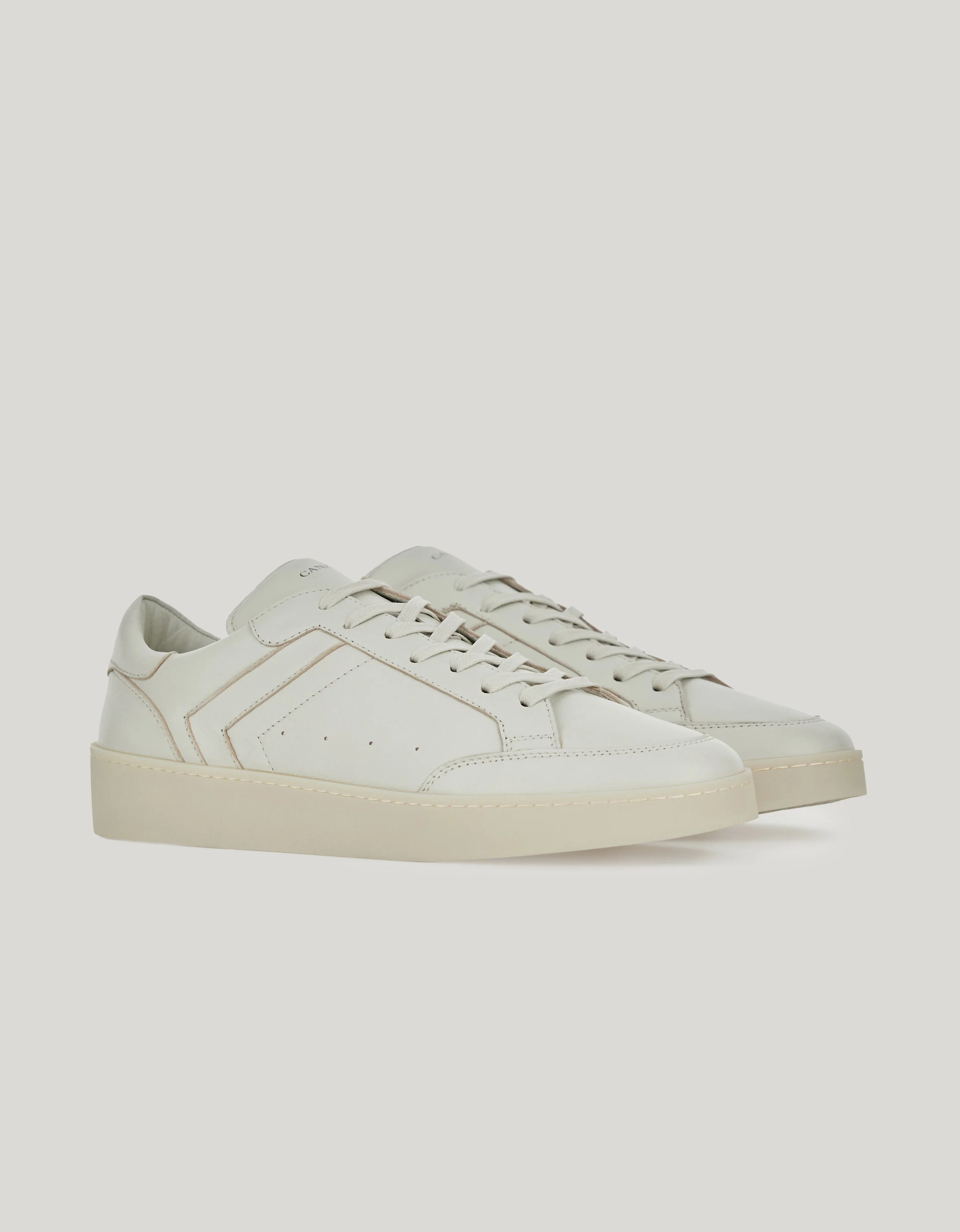 CANALI NUVOLA LEATHER SNEAKERS - 1
