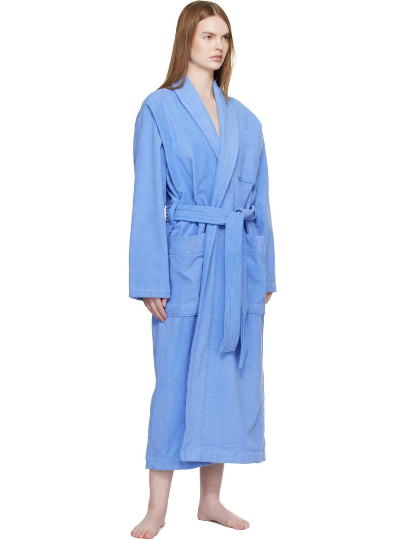 TEKLA Blue Terry Classic Bathrobe outlook