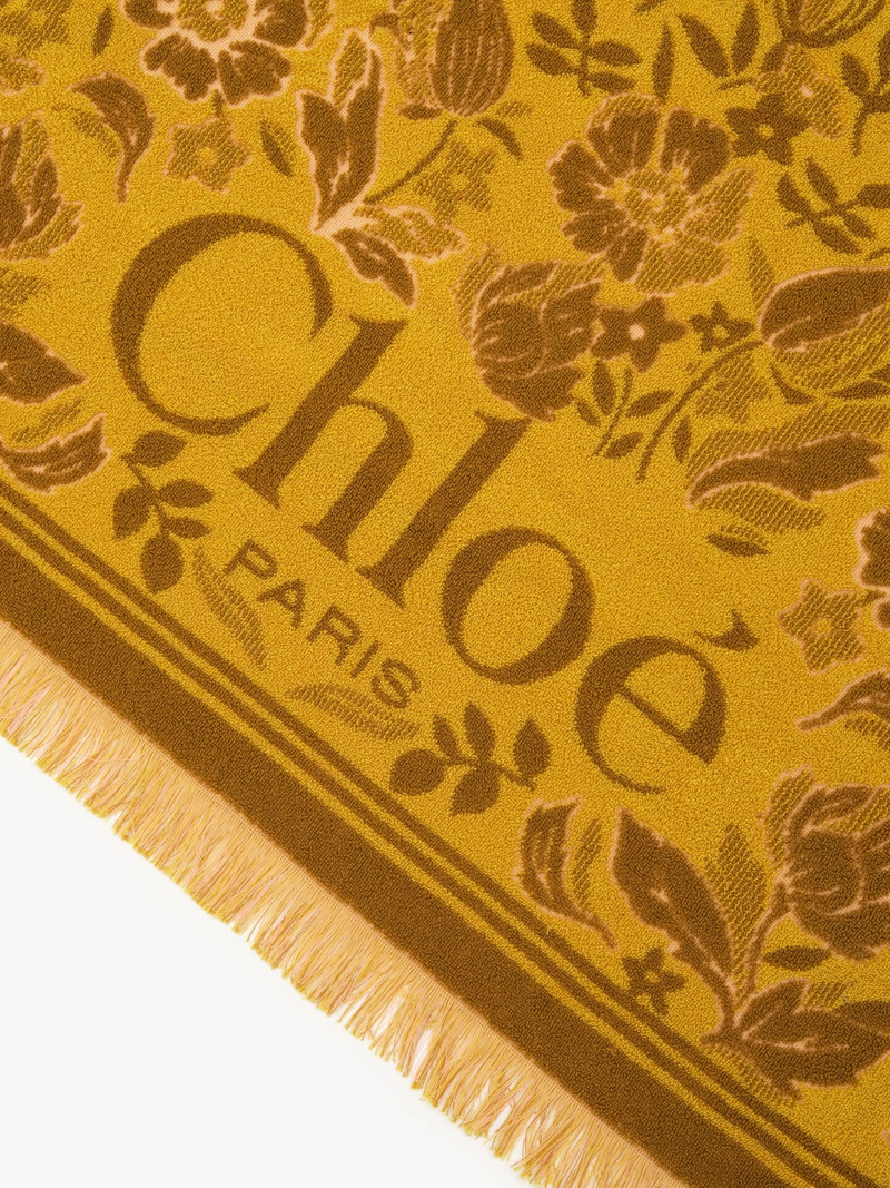 Chloé THE CHLOÉ PLAGE BEACH TOWEL IN COTTON TOWELING outlook