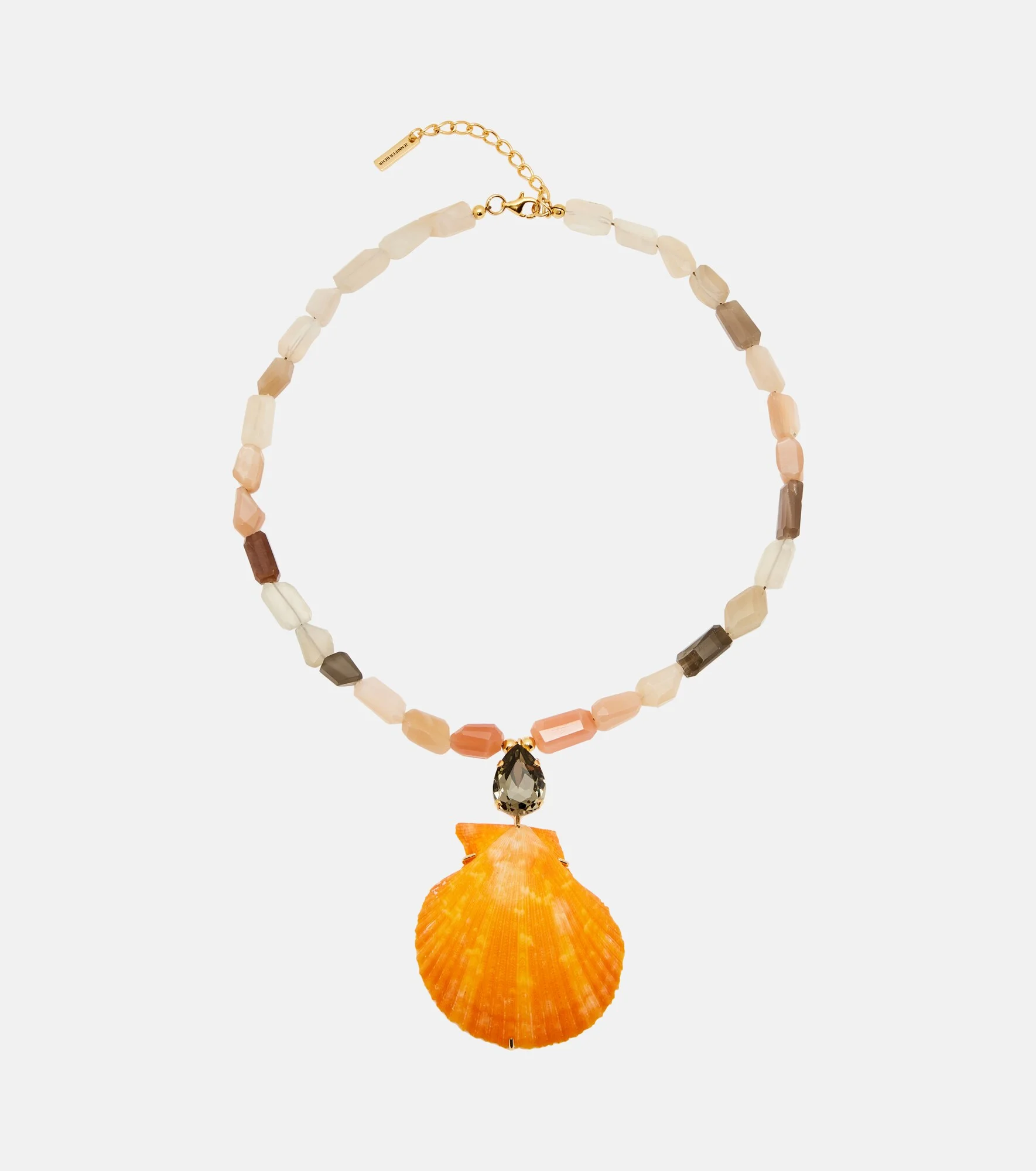 Syrena embellished pendant necklace - 1