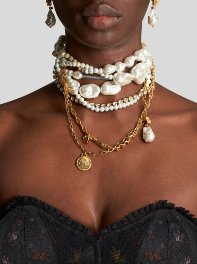 Etro MULTI PEARL AND PENDANT NECKLACE outlook