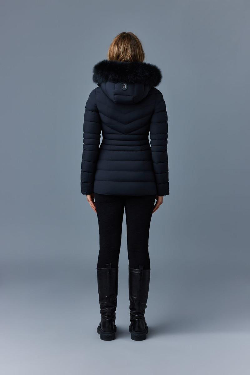 PATSY-BX Agile 360 down jacket with blue fox fur 5