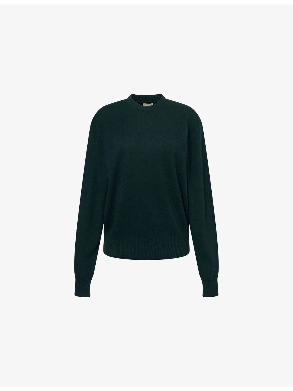 Round-Neck Long-Sleeves Cashmere Jumper - 1