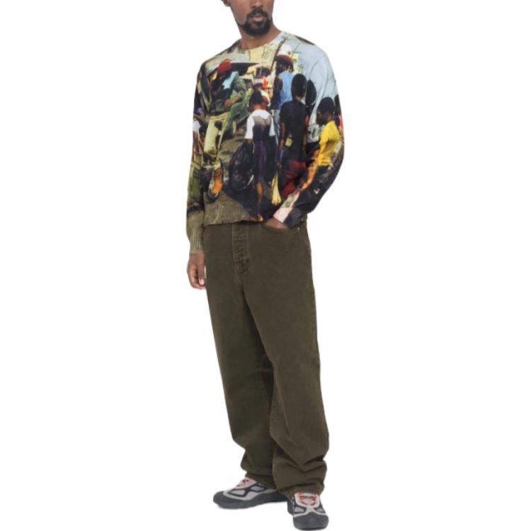 トップス stussy peter tosh sweater Stüssy Stussy Peter Tosh Print Sweater 'Multicolor' 117145