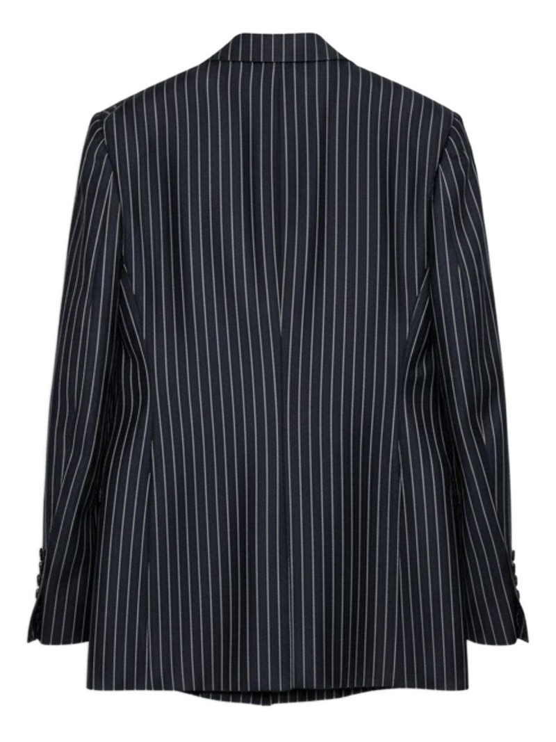 double-breasted pinstriped blazer 3