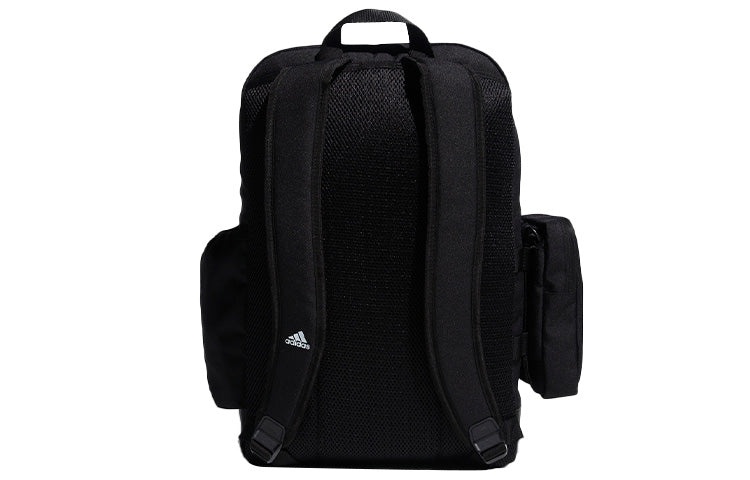 adidas Multiple Pockets Large Capacity schoolbag backpack Unisex Black HE2682 - 3