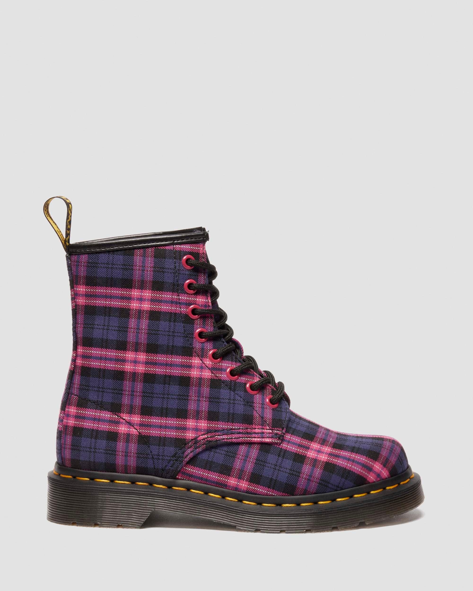 1460 Tartan Lace Up Boots - 5