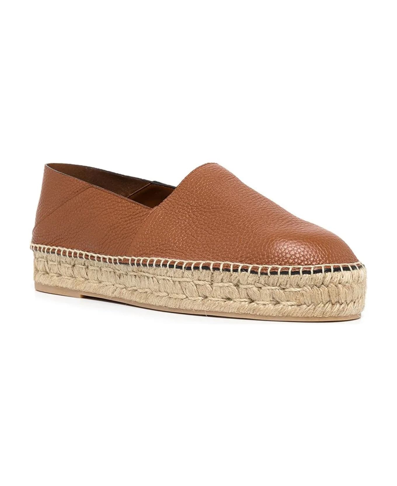 Garavani Logo-plaque Leather Espadrilles - 2