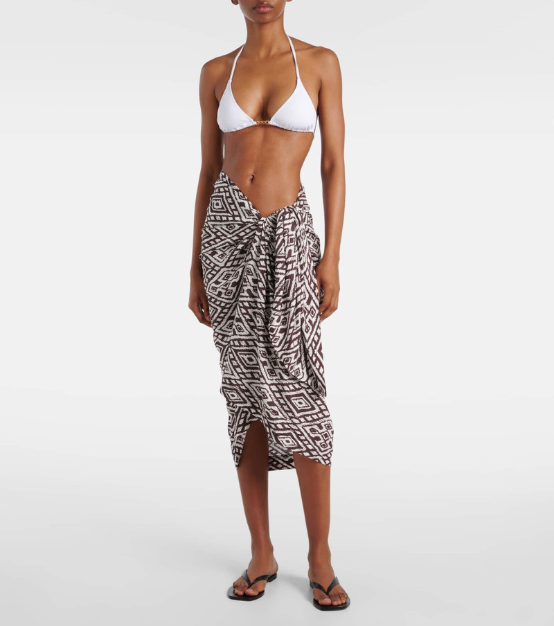 MELISSA ODABASH Pareo printed beach cover-up outlook