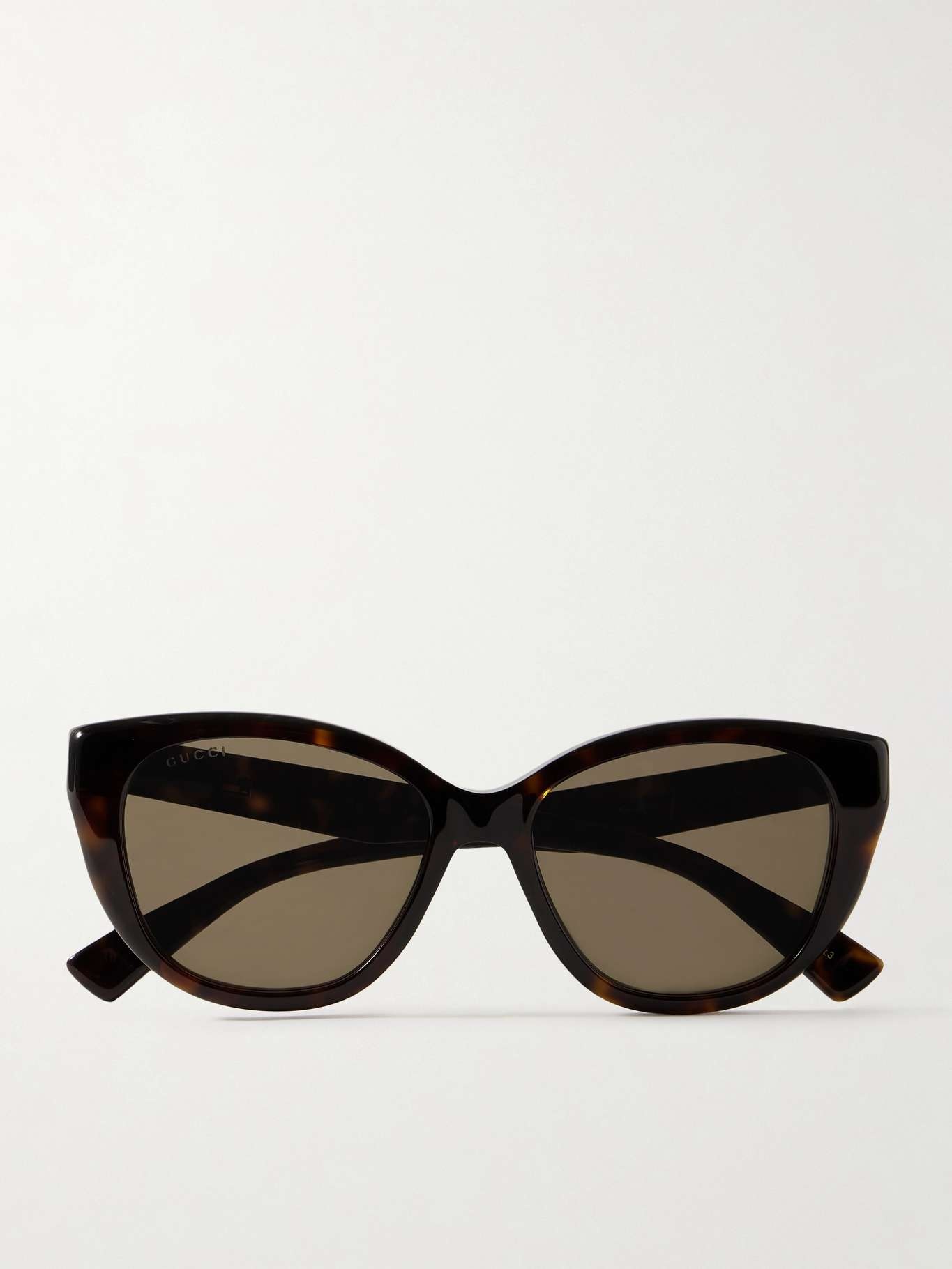 Oversized cat-eye tortoiseshell acetate sunglasses - 1