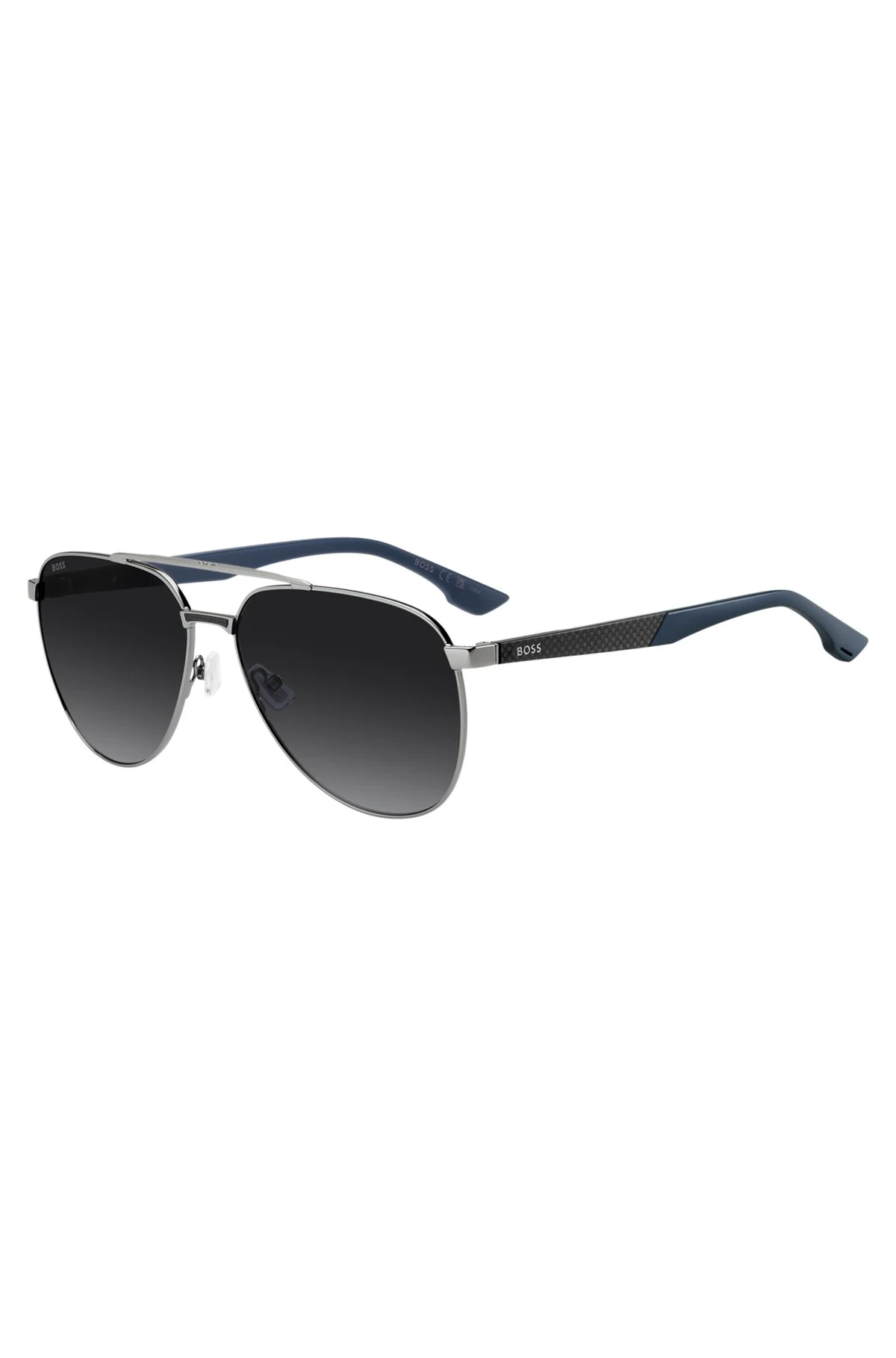DOUBLE-BRIDGE SUNGLASSES WITH CARBON-FIBER TEMPLES - 1