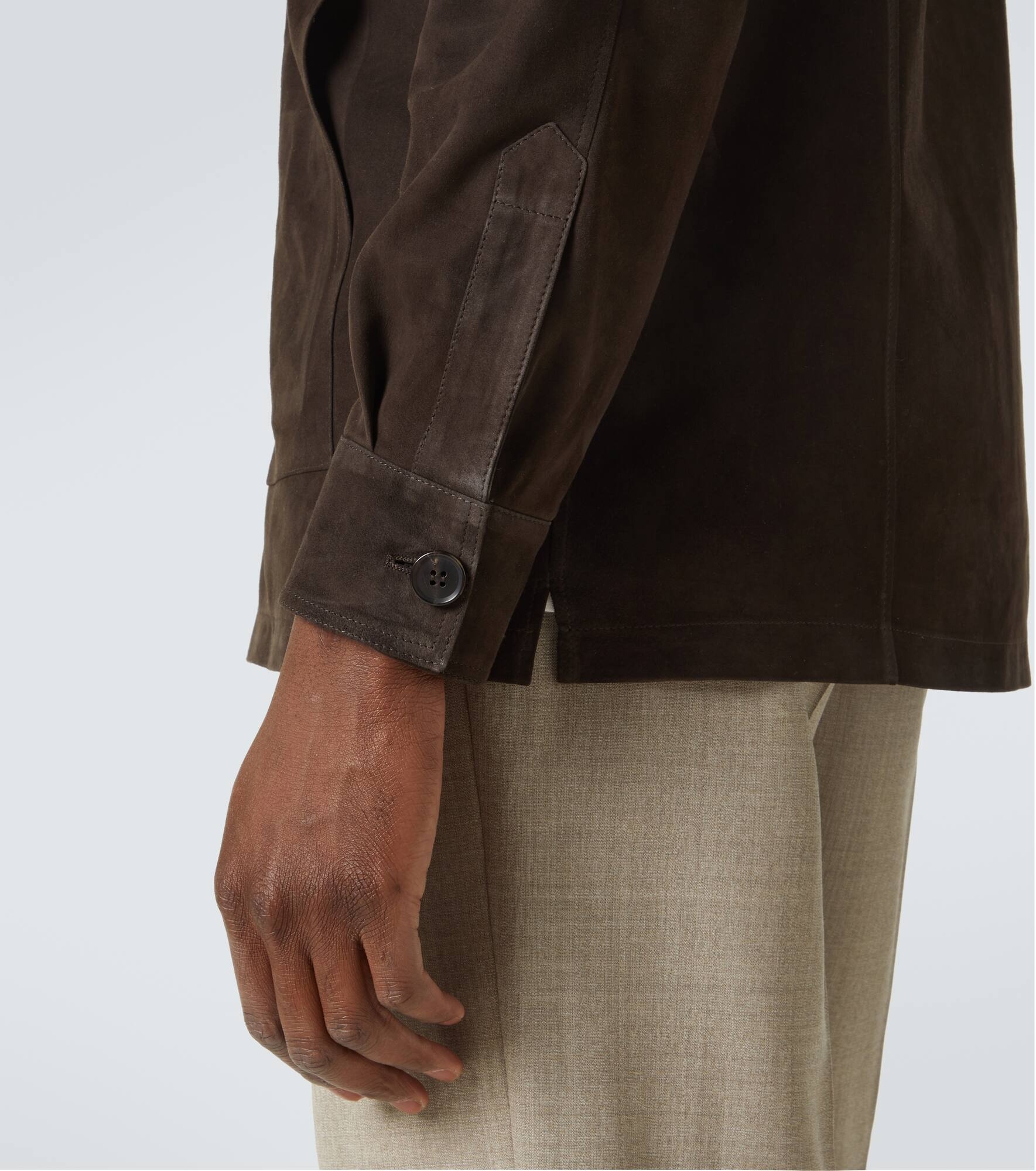 Suede field jacket - 6