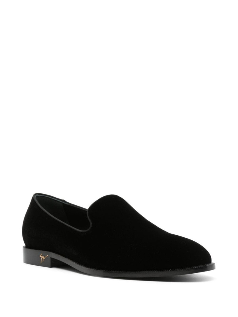 Giuseppe Zanotti Jean velvet loafers outlook