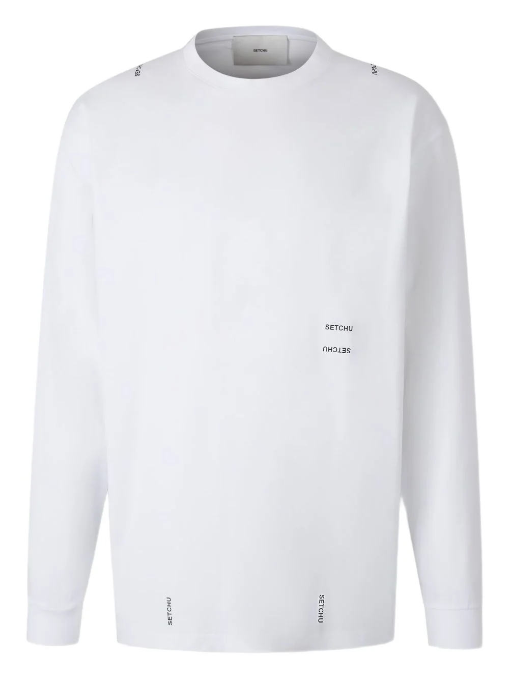 logo-print long-sleeve T-shirt - 1
