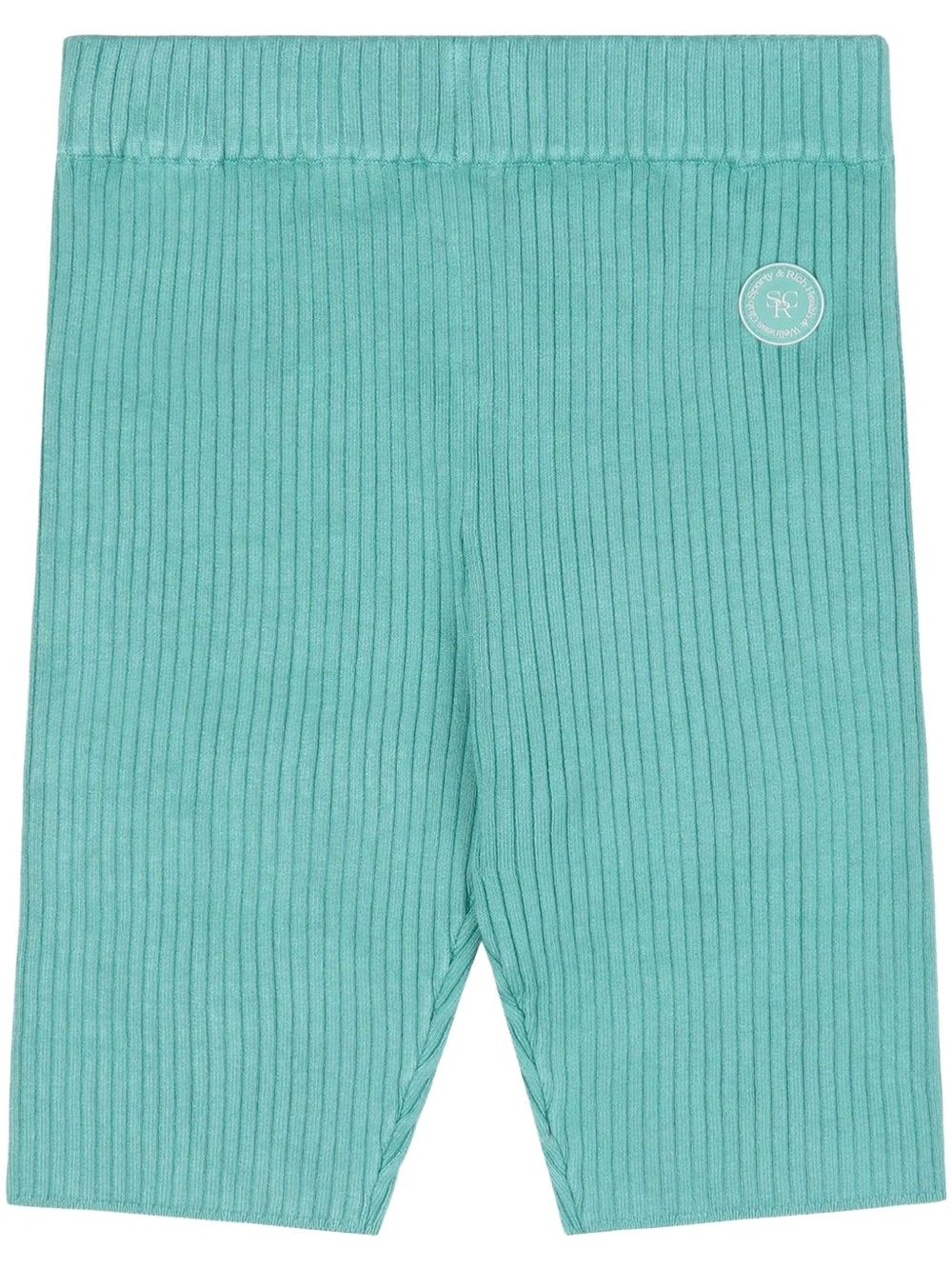 logo-patch biker shorts - 1