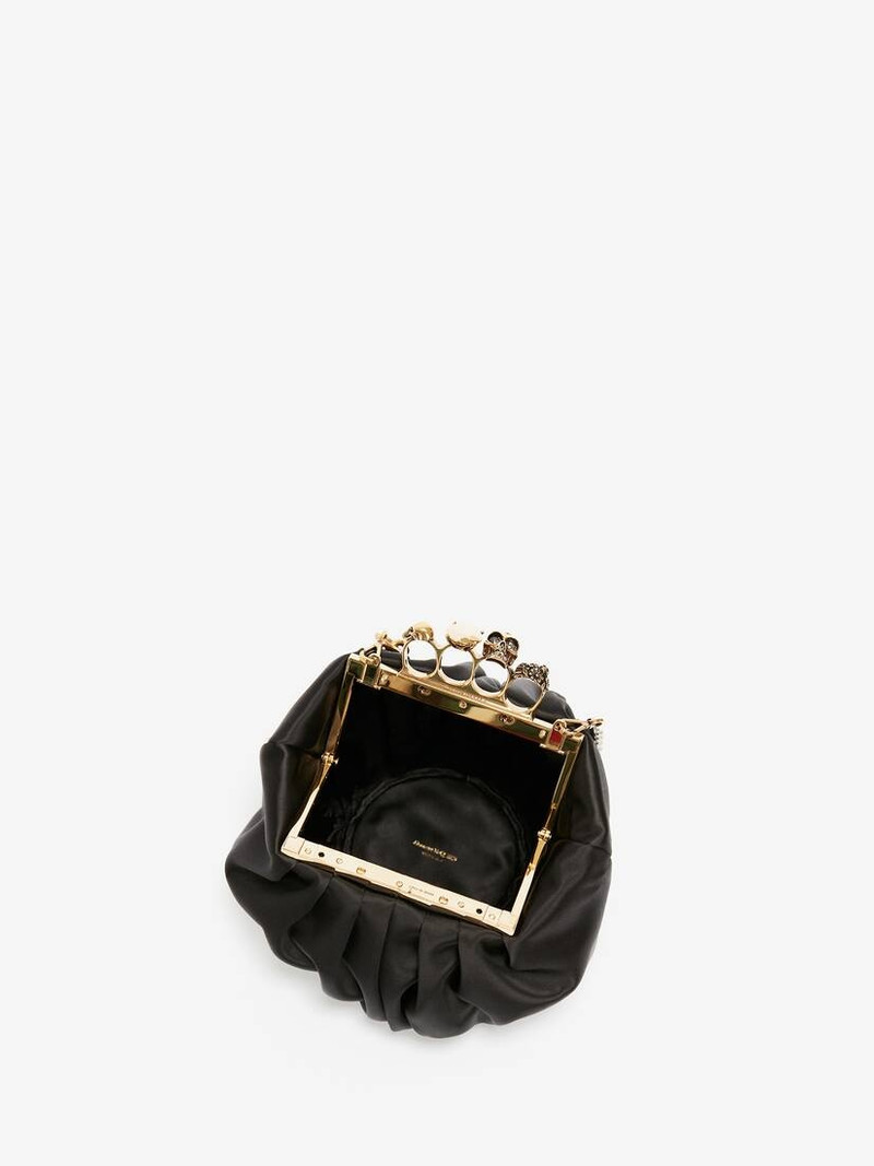 Barnacle Four-ring Clutch in Black 4