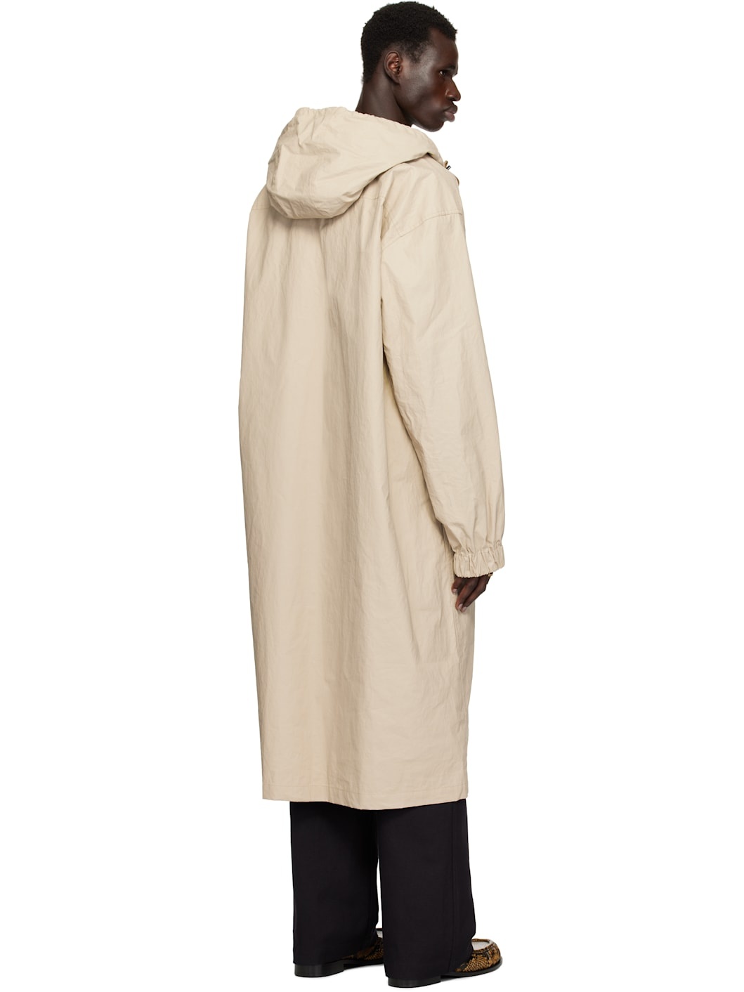 Beige Half-Zip Coat - 3