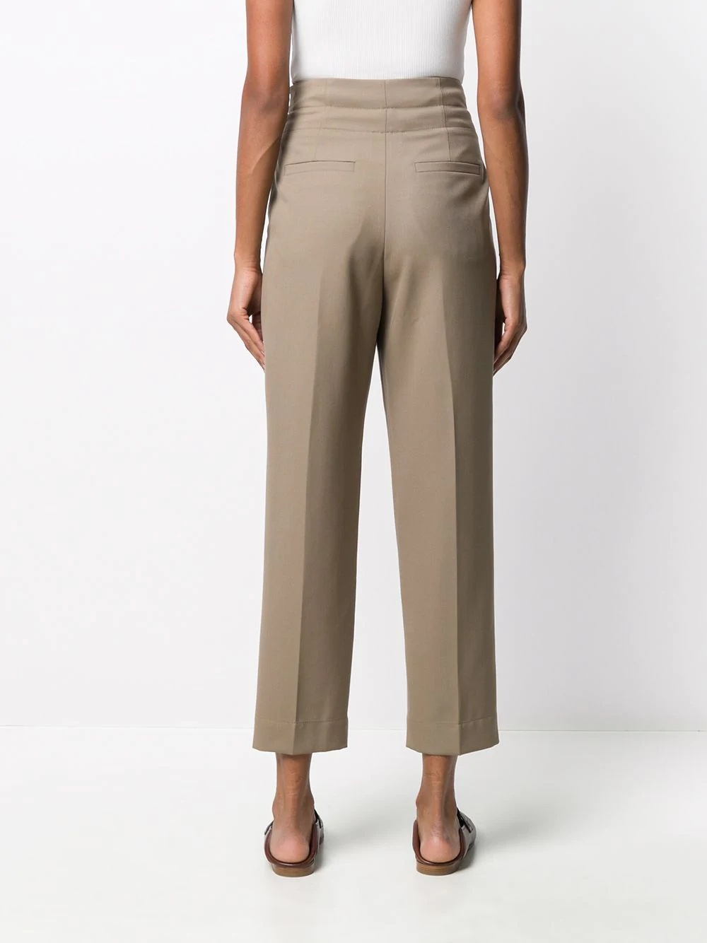 tailored paper bag trousers - 4