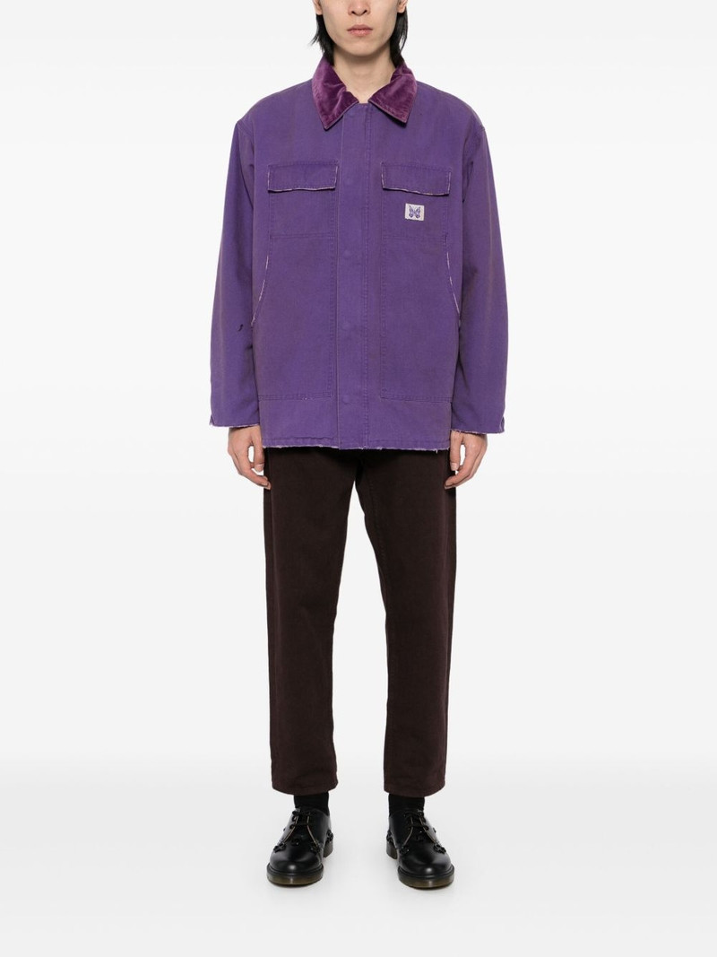 NEEDLES logo-patch padded jacket outlook