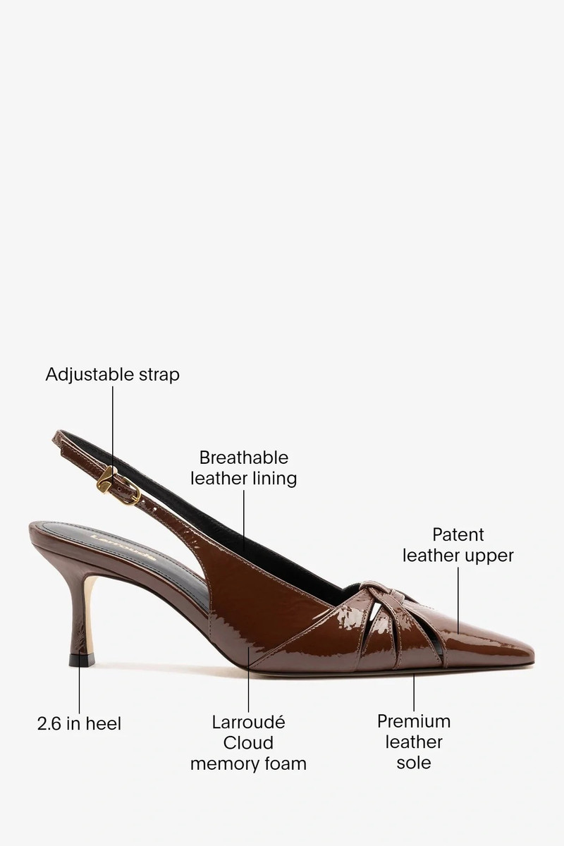 Kirstin Pump Oak Patent Leather 6