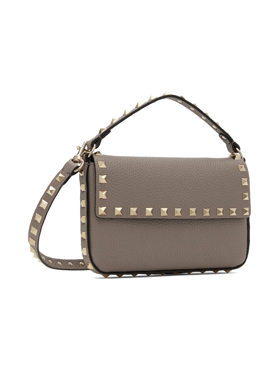 Taupe Rockstud Mini Bag - 2