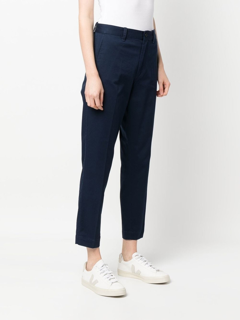 high-waisted slim-fit trousers 3