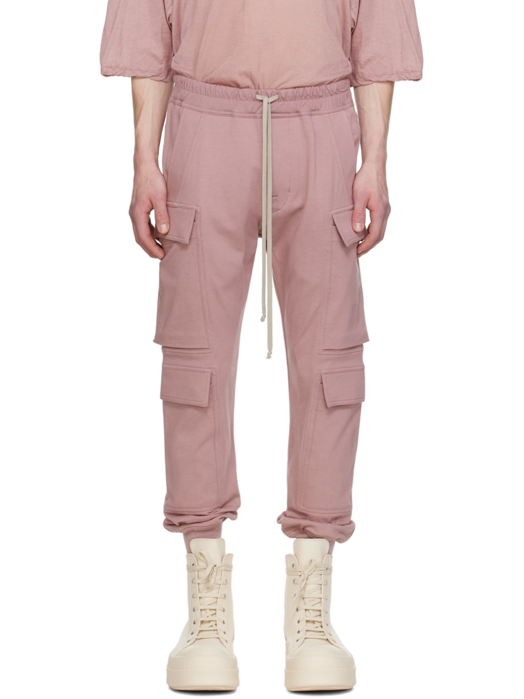 Pink Mastodon Mega Cargo Pants - 1