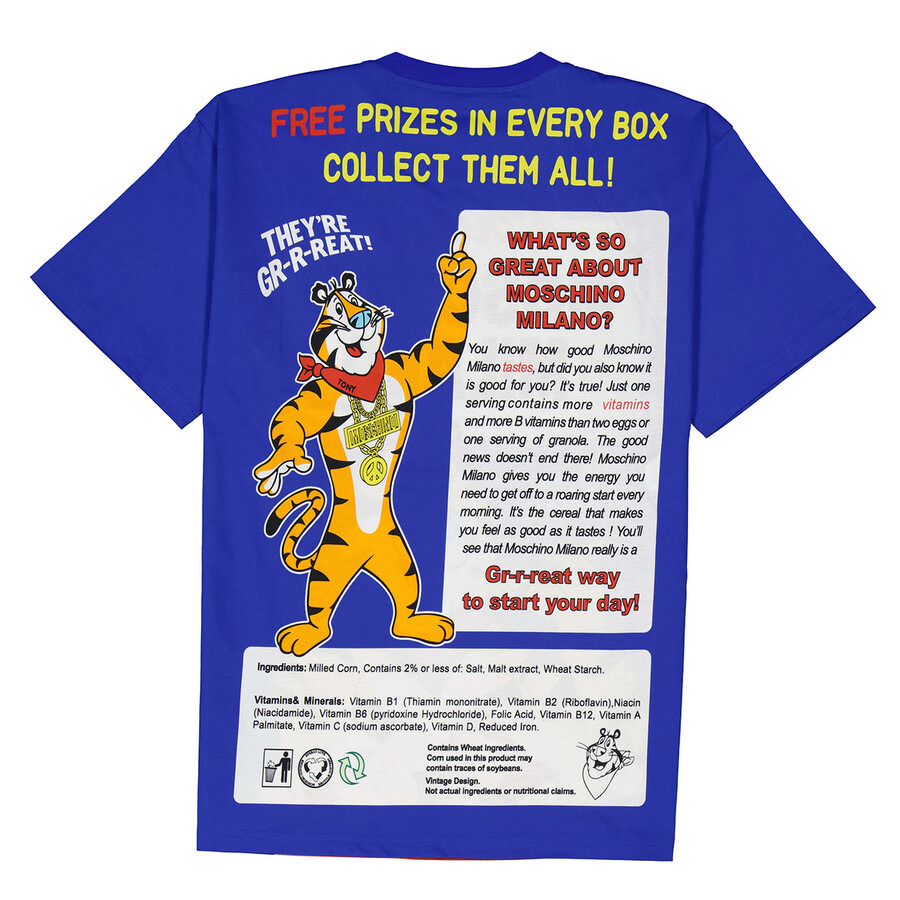 Moschino Tony The Tiger Oversized T-Shirt In Blue - 2