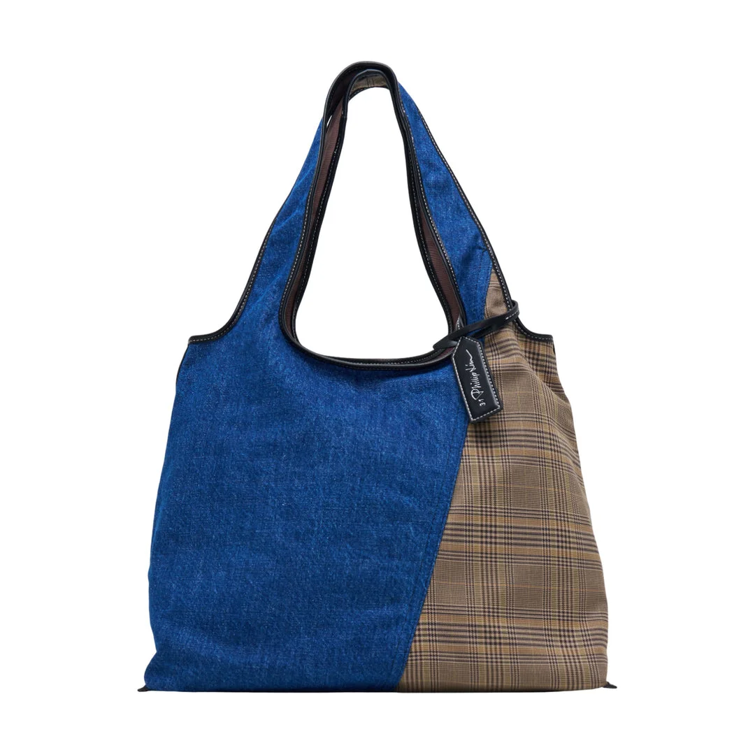 Patchwork Denim Market Tote - 1