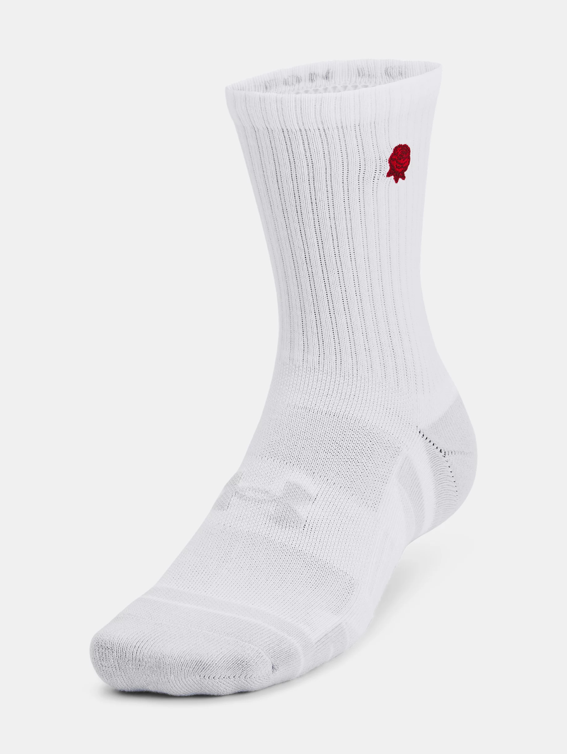 Unisex UA Performance Cotton 2 Pack Mid-Crew Socks - 1