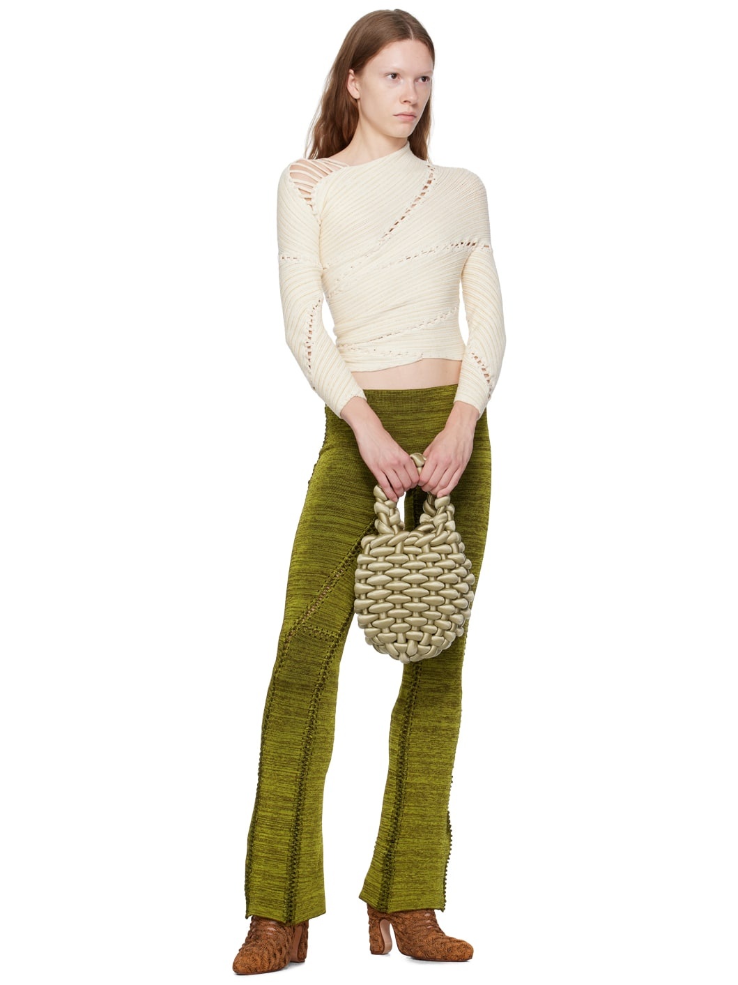 【関税込み】Isa Boulder グリーン Tent ラウンジパンツ ISA BOULDER Green Tent Lounge Pants | REVERSIBLE