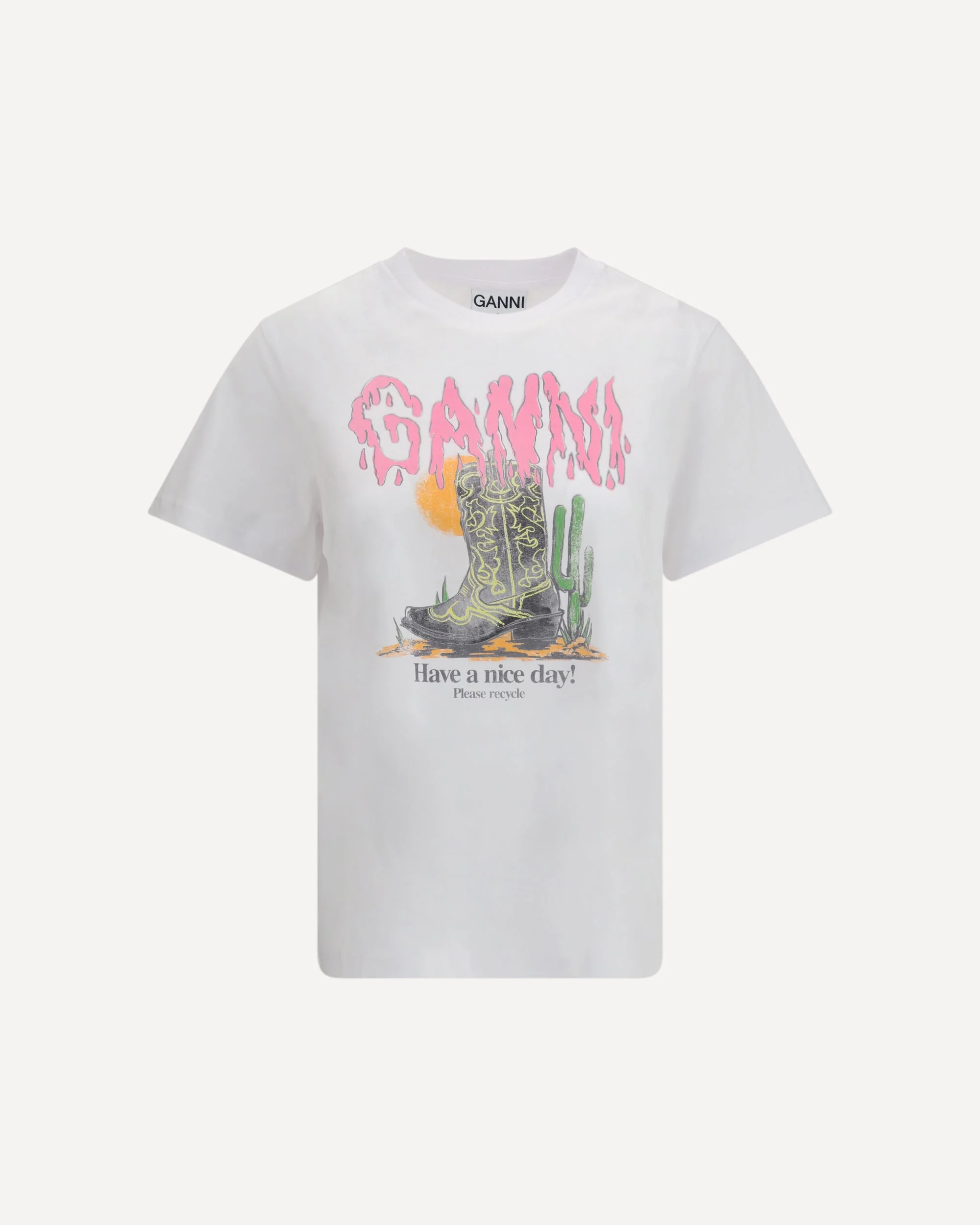 Western Boot Print T-shirt - 1