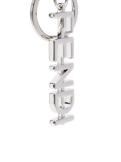FENDI logo-plaque keychain outlook