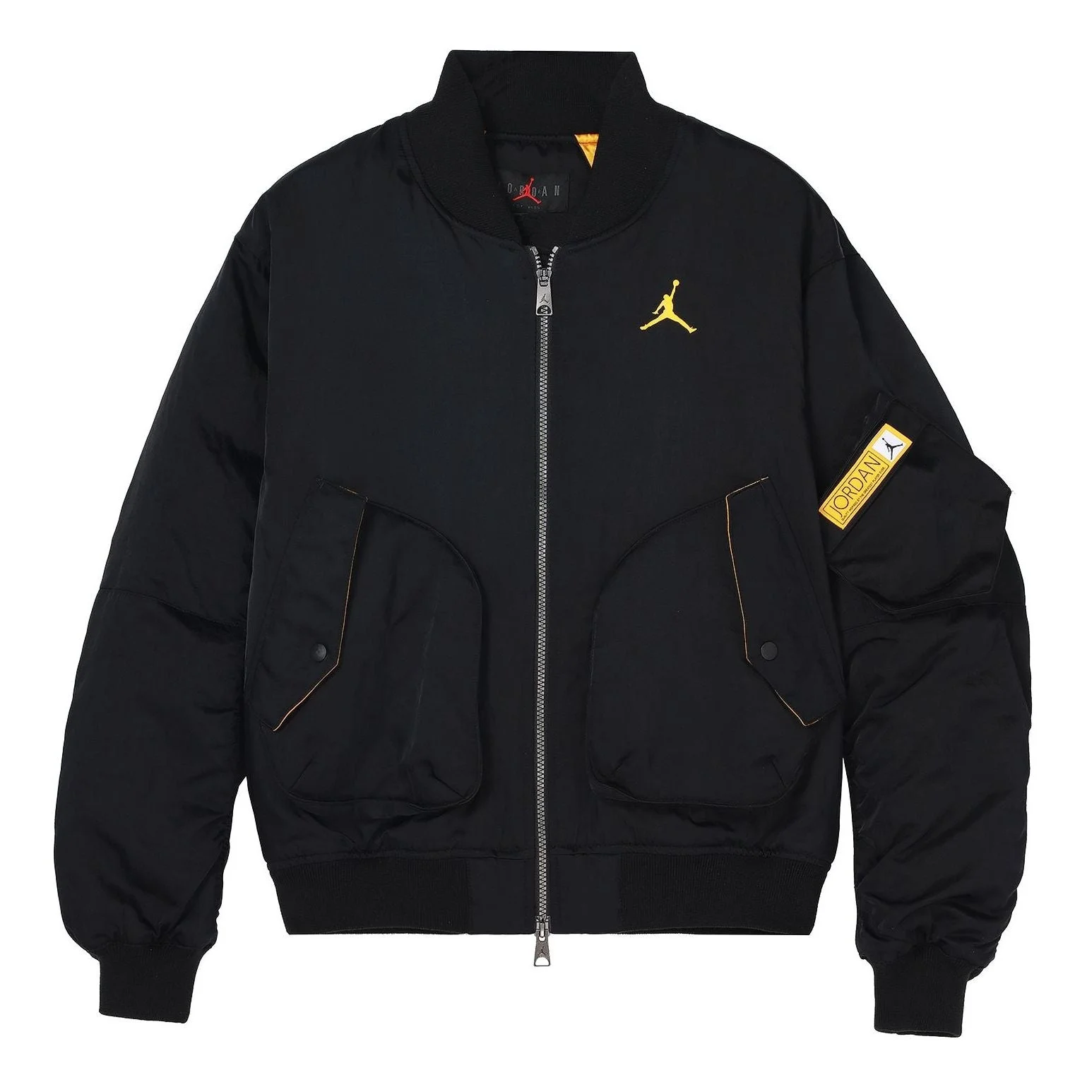 Men's Air Jordan Casual Sports Full-Length Zipper Autumn Black Jacket DN3406-010 - 1