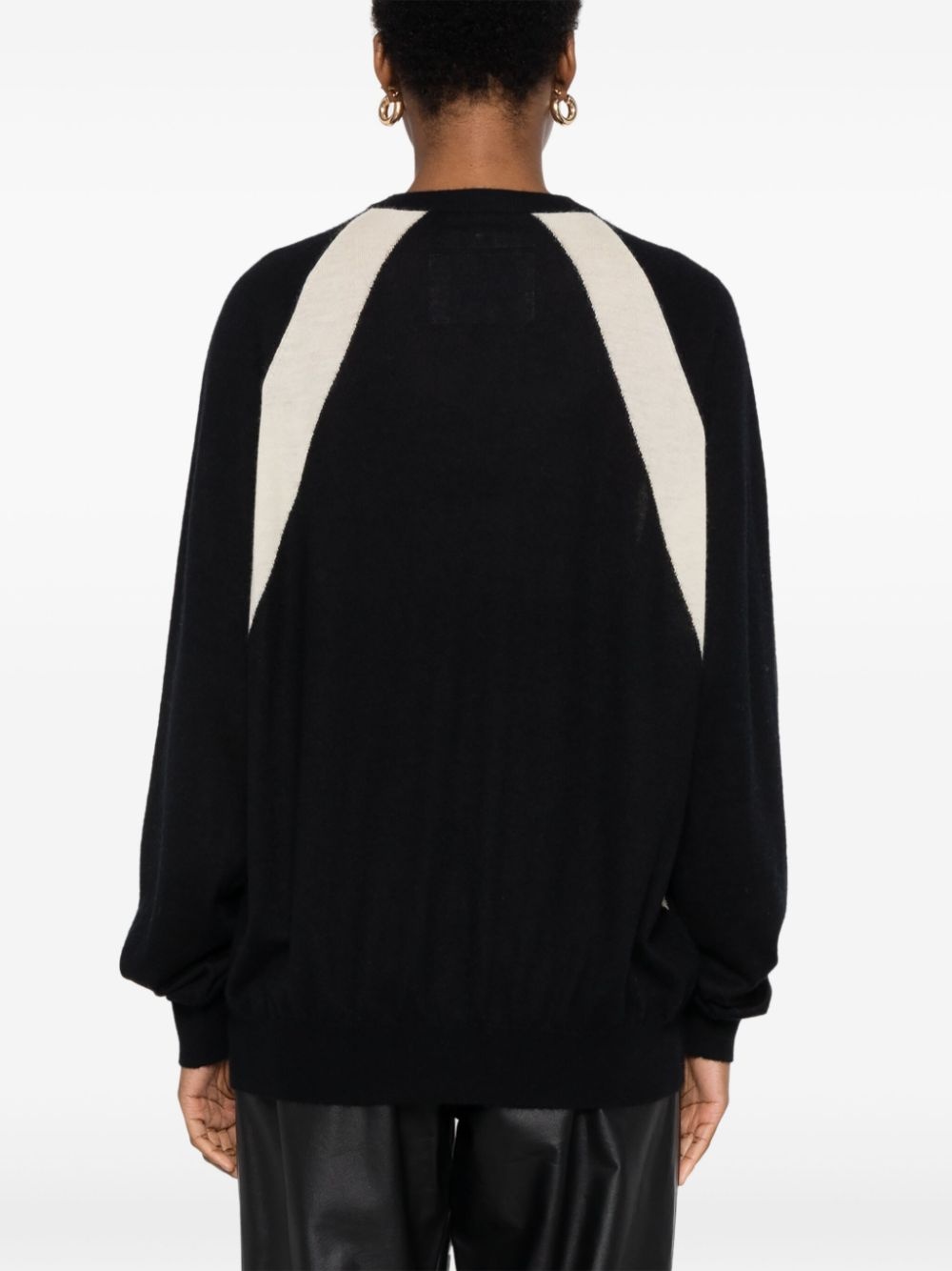 colour-block sweater - 4