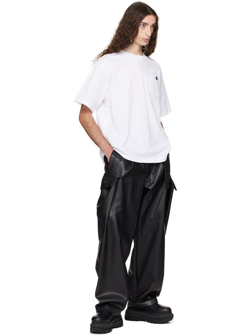 sacai White 'S' Cotton Jersey T-shirt outlook