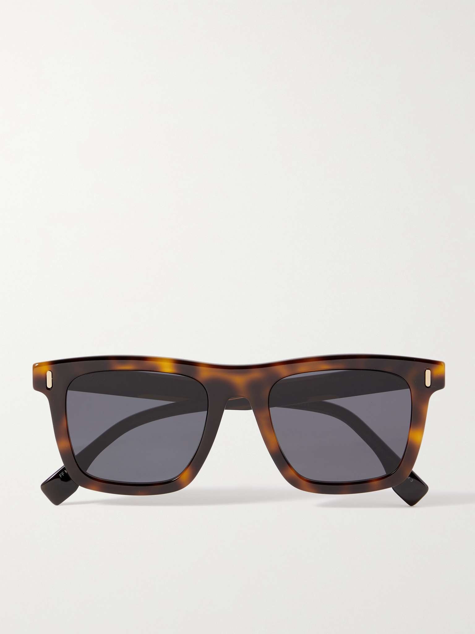 Square-Frame Tortoiseshell Acetate Sunglasses - 1