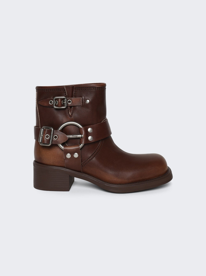 50mm vintage-effect leather boots 1