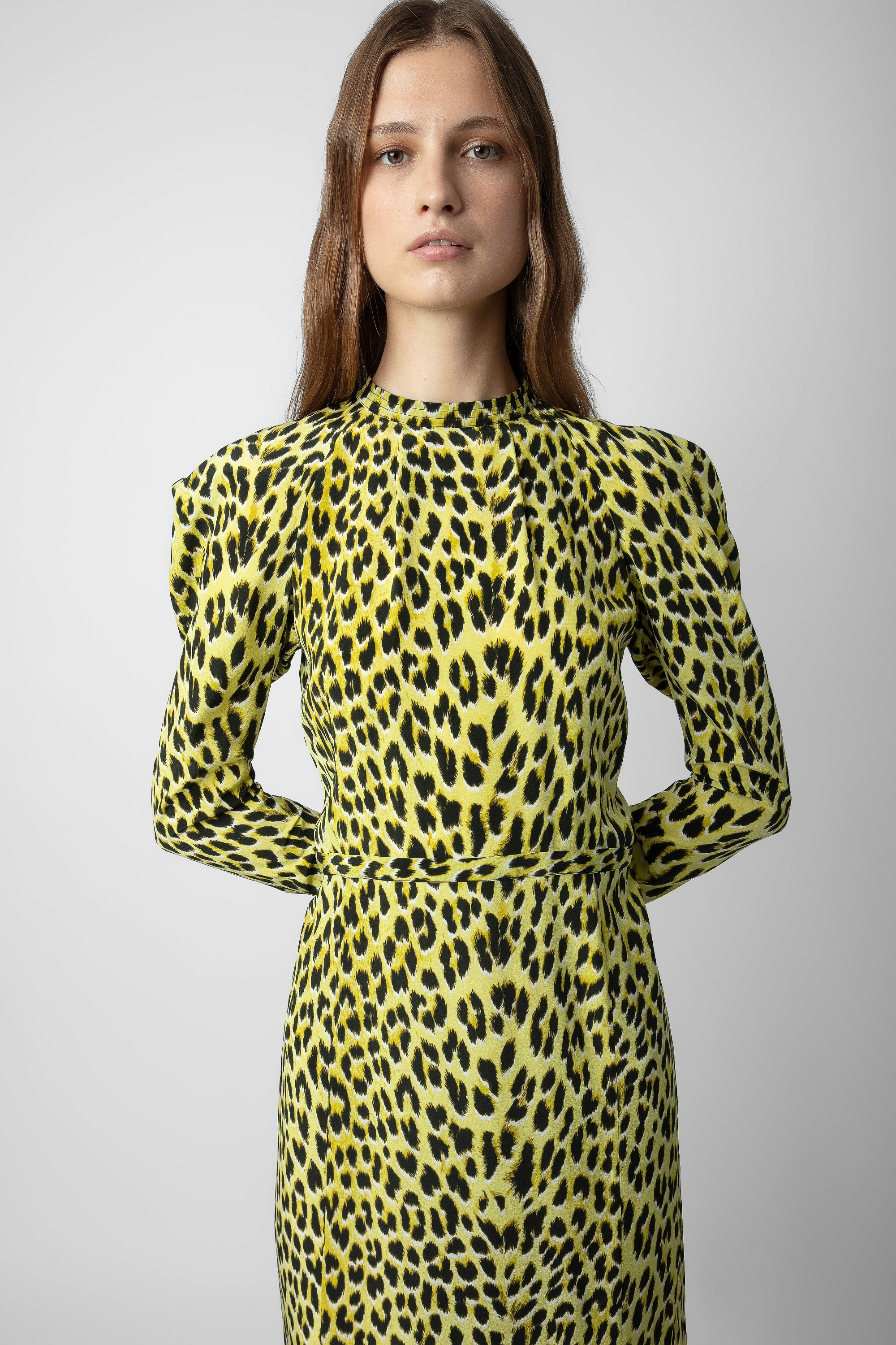 Racyl Leopard Silk Dress - 4