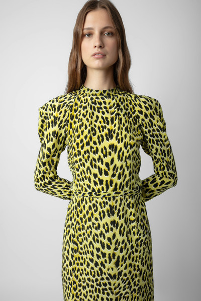 Zadig & Voltaire Racyl Leopard Silk Dress outlook