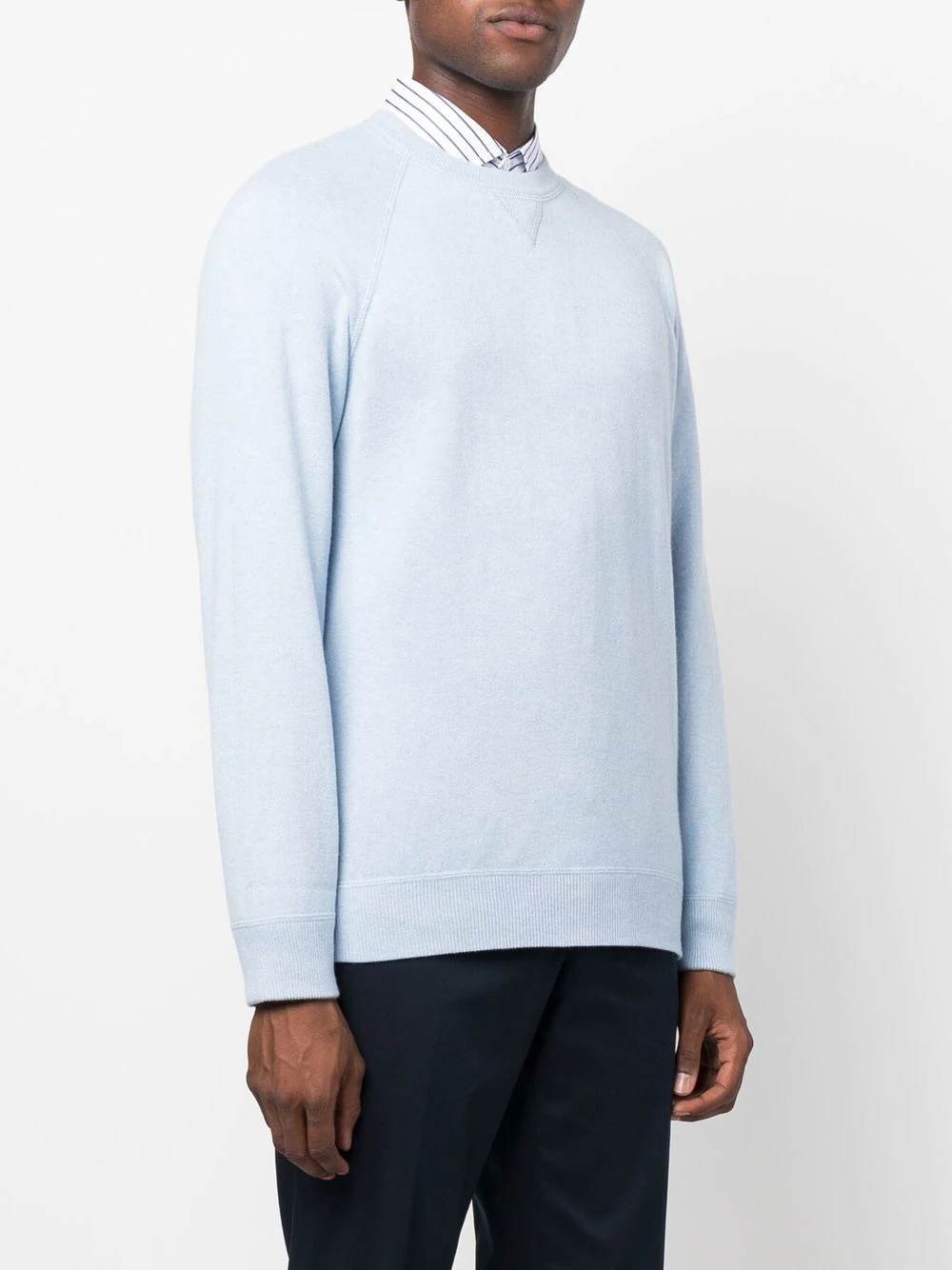 fine-knit crew-neck jumper - 3